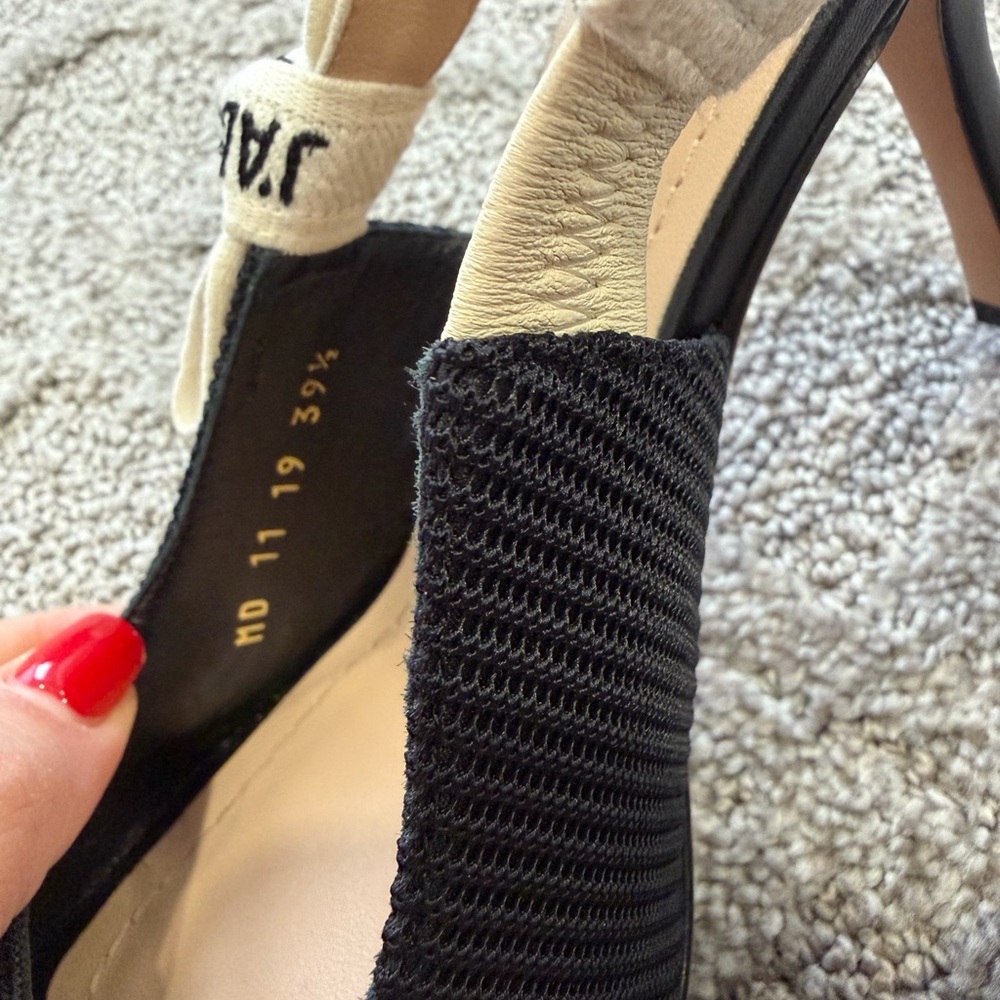Dior black and Cream Slingback Heels - Picture 7 of 10
